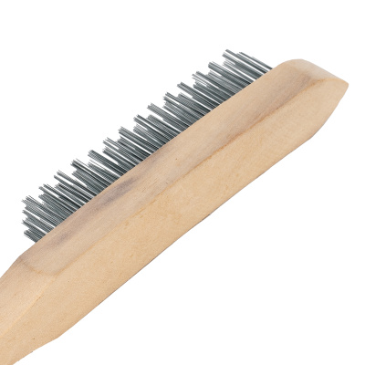 Щетка четырехрядная металлическая с деревянной ручкой Sparta купить в Москве с доставкой по всей России | ProtosMarket.ru