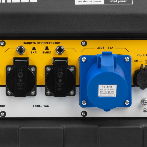 Генератор бензиновый PS 80 EA, 8.0 кВт, 230 В, 25 л, коннектор автоматики, электростартер Denzel по ценам производителя в Краснодаре с доставкой по всей России