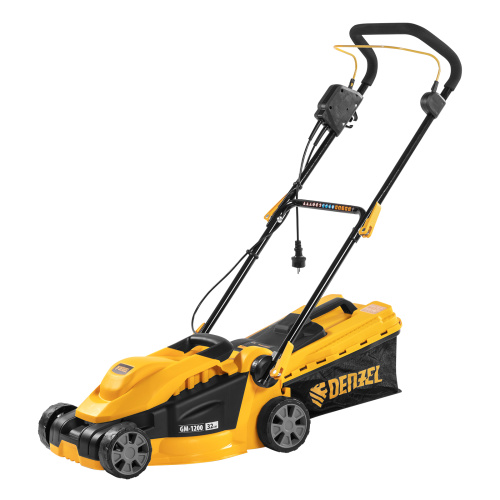 Газонокосилка электрическая GM-1200, 1200 Вт, ширина 32 см, 3 уровня, травосборник 25 л. Denzel по ценам производителя в Краснодаре с доставкой по всей России
