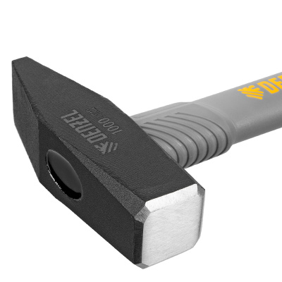 Молоток слесарный, 1000 г, кованый, фибергласовая рукоятка c TPR покрытием Denzel по ценам производителя в Краснодаре с доставкой по всей России