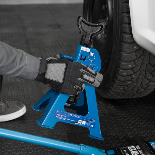 Подставки под автомобиль регулируемые, 3 т, H подъема 280-430 мм, 2 шт, Stels по ценам производителя в Краснодаре с доставкой по всей России