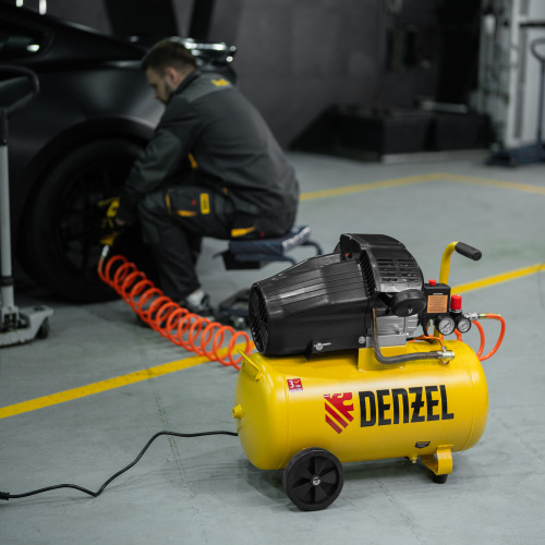 Компрессор воздушный прям. привод DCV1800/50, 1,8 кВт, 50 литров, 320 л/мин Denzel по ценам производителя в Краснодаре с доставкой по всей России