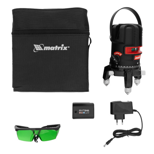 Лазерный уровень ML 06 Green, 30 м, 520 нм, аккумулятор Li 2800 мАч, резьба 5/8" Matrix по ценам производителя в Краснодаре с доставкой по всей России