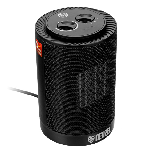 Тепловентилятор керамический DTFC-1200S, вращение, 3 реж., вент., нагрев 600/1200 Вт Denzel по ценам производителя в Краснодаре с доставкой по всей России