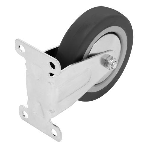 Колесо неповоротное D 100 мм, крепление  платформенное Сибртех по ценам производителя в Краснодаре с доставкой по всей России