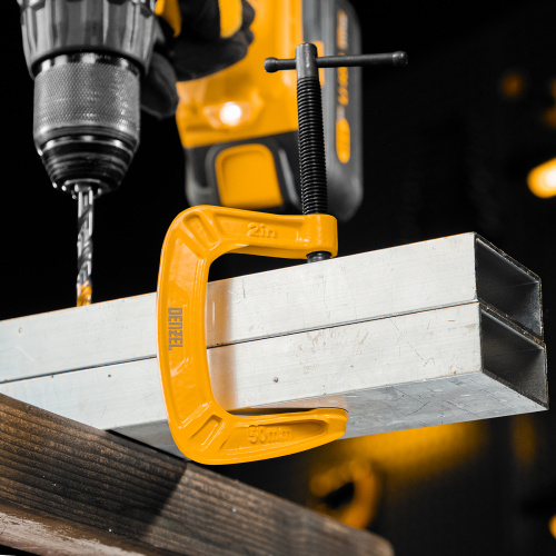 Струбцина G-образная, усиленная, 50 мм Denzel по ценам производителя в Краснодаре с доставкой по всей России