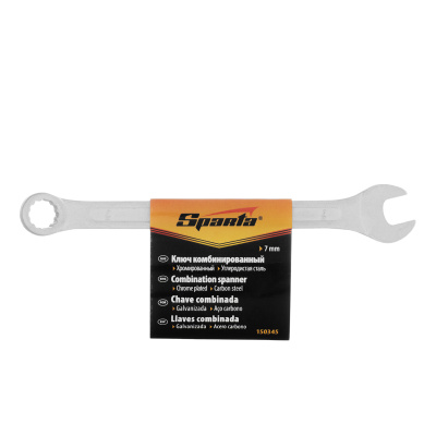 Ключ комбинированный, 7 мм, хромированный Sparta по ценам производителя в Краснодаре с доставкой по всей России