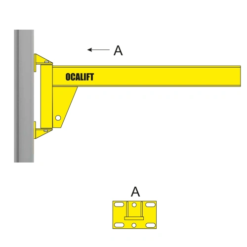 Кран консольный настенный ККР OCALIFT 1т стрела 3м двутавр по ценам производителя в Краснодаре с доставкой по всей России