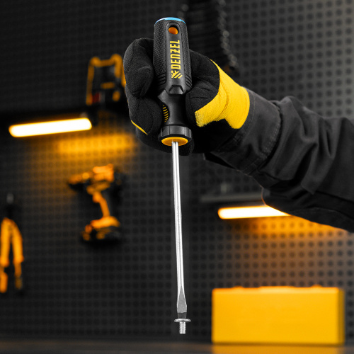 Отвертка, SL6x150 мм, S2, 3к рукоятка Denzel по ценам производителя в Краснодаре с доставкой по всей России