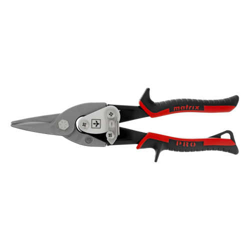 Ножницы по металлу, 250 мм, прямой рез, сталь CRMO, двухкомпонентные рукоятки, PRO Matrix по ценам производителя в Краснодаре с доставкой по всей России