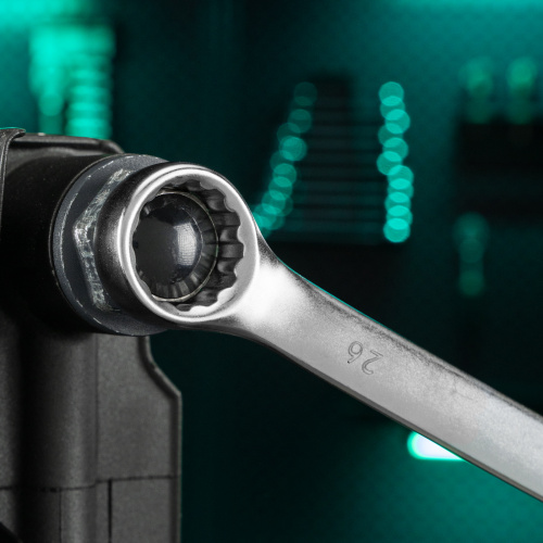 Ключ комбинированный, 26 мм, CrV, матовый хром Stels по ценам производителя в Краснодаре с доставкой по всей России