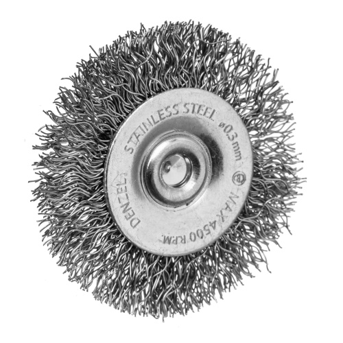 Набор щеток для дрели, 1 Плоская 50мм, 2 Чашки 25-50мм, шпилька, нерж. вит. проволока Denzel по ценам производителя в Краснодаре с доставкой по всей России