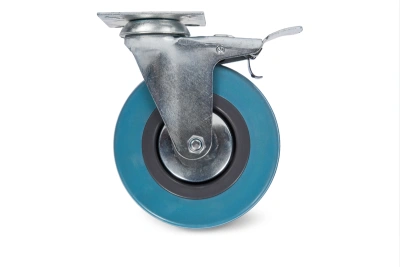 Колесо аппаратное поворотное SCgb 55 125 мм с тормозом (F) по ценам производителя в Краснодаре с доставкой по всей России