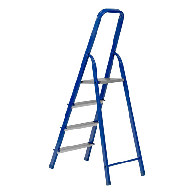 Стремянка, 4 ступени, стальной профиль, алюминиевые ступени Сибртех по ценам производителя в Краснодаре с доставкой по всей России