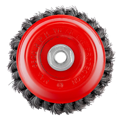 Щетка для УШМ, 125 мм, М14, "чашка", двухрядная, крученая проволока 0.5 мм Matrix по ценам производителя в Краснодаре с доставкой по всей России