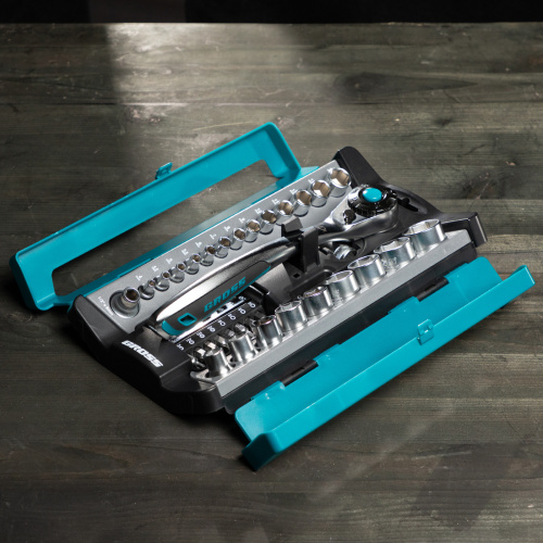 Набор торцевых головок, трещотка 120 зубьев, 1/2", 1/4", CrV, 41 предмет Gross по ценам производителя в Краснодаре с доставкой по всей России