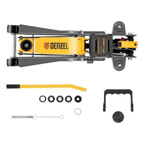 Домкрат гидравлический подкатной с фиксатором, 2,5 т, 85-385 мм Denzel по ценам производителя в Краснодаре с доставкой по всей России