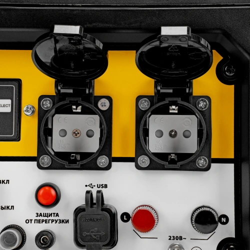 Генератор инверторный GS-5500iSE, 5,5 кВт, 230 В, закрытый корпус,электростартер Denzel по ценам производителя в Краснодаре с доставкой по всей России