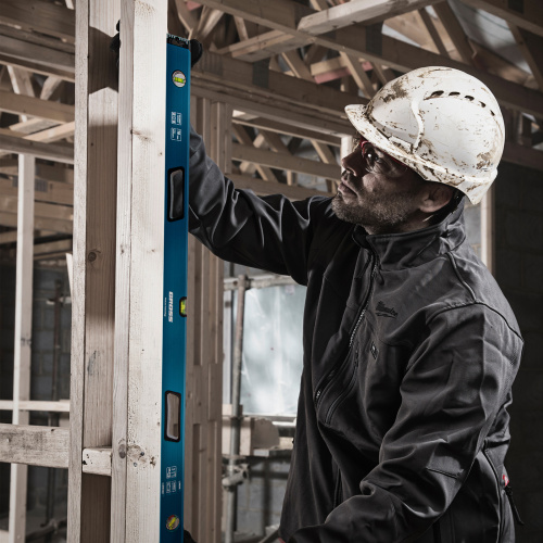 Уровень алюминиевый, 1200 мм, усиленный с ударопрочными заглушками, рукоятки, 3 глазка Gross по ценам производителя в Краснодаре с доставкой по всей России