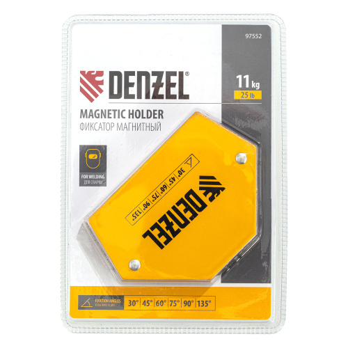 Фиксатор магнитный для сварочных работ усилие 25 LB, 30х45х60х75х90х135 град. Denzel по ценам производителя в Краснодаре с доставкой по всей России