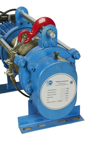 Лебедка электрическая  500 кг  70 м с канатом 220 В TOR KCD купить в Москве с доставкой по всей России | ProtosMarket.ru