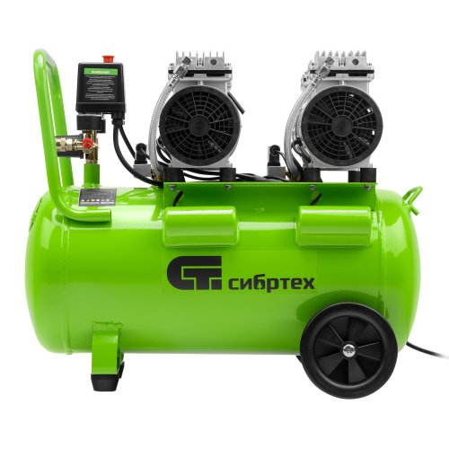 Компрессор безмаслянный малошумный МБ 2000/50, 2000 Вт, 50л, 300 л/мин Сибртех по ценам производителя в Краснодаре с доставкой по всей России