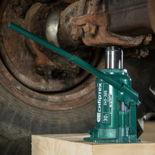 Домкрат гидравлический бутылочный, 30 т, 245-385 мм Сибртех по ценам производителя в Краснодаре с доставкой по всей России