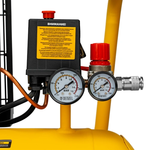 Компрессор воздушный BCI2300/100, ременный привод, 2.3 кВт, 100 литров, 400 л/мин Denzel по ценам производителя в Краснодаре с доставкой по всей России