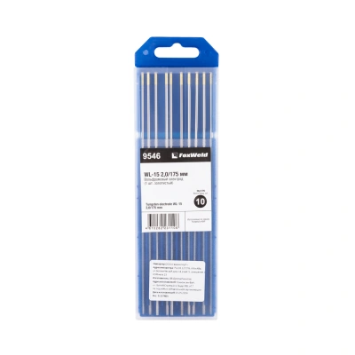 Вольфрамовый электрод WL-15 2,0мм / 175мм (1шт. золотистый) FoxWeld по ценам производителя в Краснодаре с доставкой по всей России