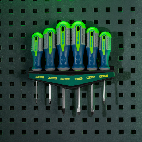 Набор отверток, CrV, трехкомпонентные рукоятки, 6 предметов Сибртех по ценам производителя в Краснодаре с доставкой по всей России