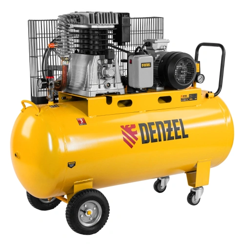 Компрессор воздушный, ременный привод BCI4000-T/200, 4.0 кВт, 200 литров, 690 л/мин Denzel по ценам производителя в Краснодаре с доставкой по всей России
