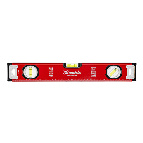 Уровень алюминиевый, фрезерованный, 3 глазка, 400 мм Matrix по ценам производителя в Краснодаре с доставкой по всей России