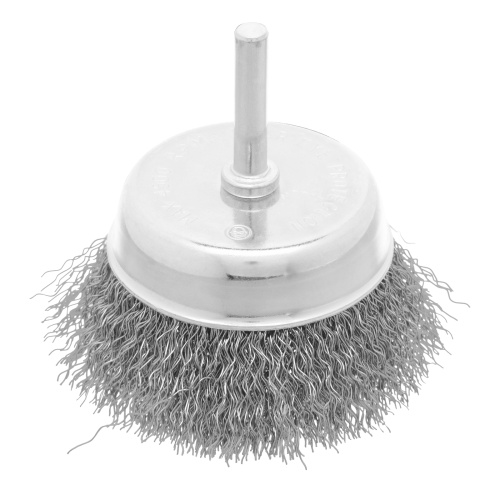 Щетка для дрели, 75 мм, "чашка" со шпилькой, витая проволока Сибртех по ценам производителя в Краснодаре с доставкой по всей России