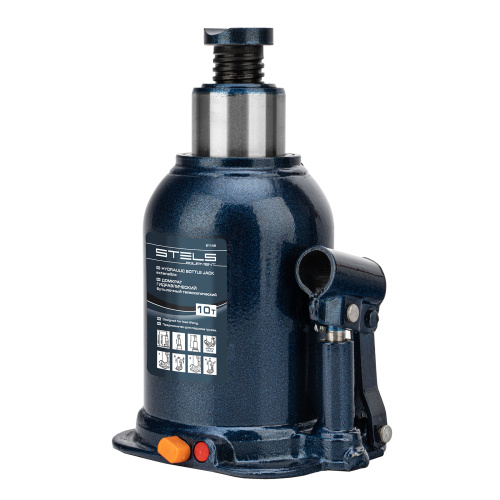 Домкрат гидравлический бутылочный телескопический, 10 т, подъем 180-450 мм Stels по ценам производителя в Краснодаре с доставкой по всей России