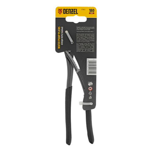 Клещи переставные, обливные рукоятки, 180 мм Denzel по ценам производителя в Краснодаре с доставкой по всей России