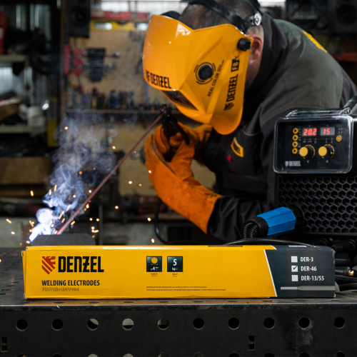Электроды DER-46, диам. 4 мм, 5 кг, рутиловое покрытие Denzel по ценам производителя в Краснодаре с доставкой по всей России