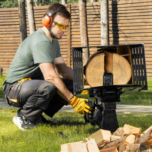 Дровокол электрический ELS7T-52, 2300 Вт, сила раскола 7т, макс. размеры полена D250 x 520 мм Denzel по ценам производителя в Краснодаре с доставкой по всей России