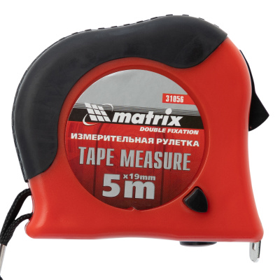 Рулетка Double fixation,5 м х 19 мм,обрезиненный корпус,двойная плавная фиксация Matrix по ценам производителя в Краснодаре с доставкой по всей России