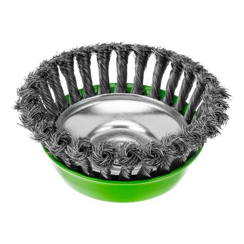 Щетка для УШМ, 125 мм, М14, "чашка", крученая металлическая проволока Сибртех по ценам производителя в Краснодаре с доставкой по всей России