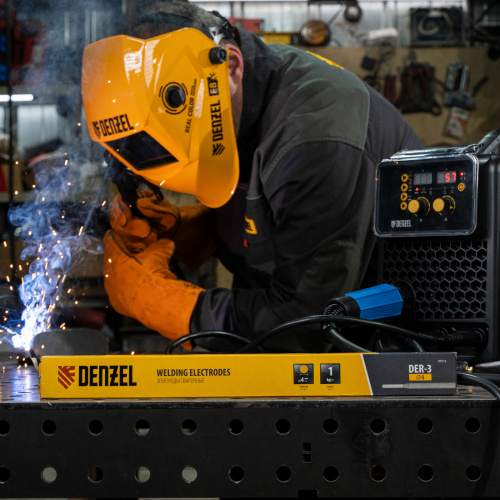 Электроды DER-3, диам. 4 мм, 1 кг, рутиловое покрытие Denzel по ценам производителя в Краснодаре с доставкой по всей России