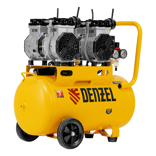Компрессор безмасляный, малошумный DLS 2200/50, 2200 Вт, 2x1100, 50 л, 380 л/мин Denzel по ценам производителя в Краснодаре с доставкой по всей России