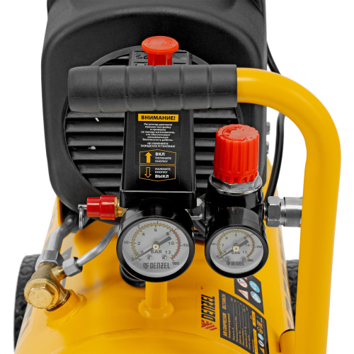 Компрессор воздушный DLC1300/24 безмасляный 1.3 кВт, 24 литра, 206 л/мин Denzel по ценам производителя в Краснодаре с доставкой по всей России