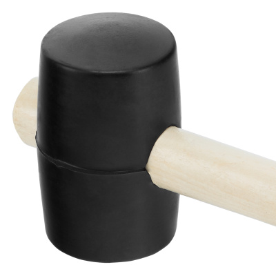 Киянка резиновая, 340 г, черная резина, деревянная рукоятка Sparta по ценам производителя в Краснодаре с доставкой по всей России