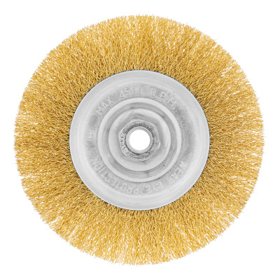 Щетка для УШМ, 150 мм, М14, плоская, латунированная витая проволока Matrix по ценам производителя в Краснодаре с доставкой по всей России