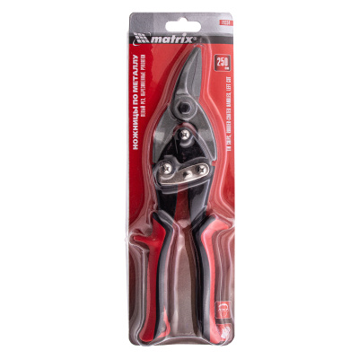 Ножницы по металлу, 250 мм, левые, обрезиненные рукоятки Matrix по ценам производителя в Краснодаре с доставкой по всей России