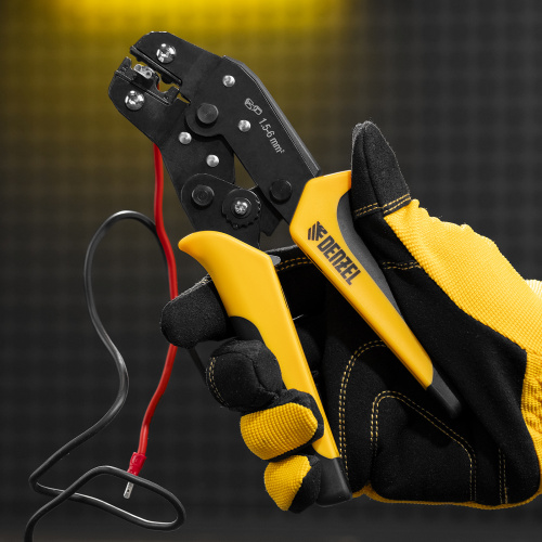 Клещи для обжима неизолированных наконечников НК и НВ, разъемов РП, 1,5 - 6 мм2 Denzel по ценам производителя в Краснодаре с доставкой по всей России