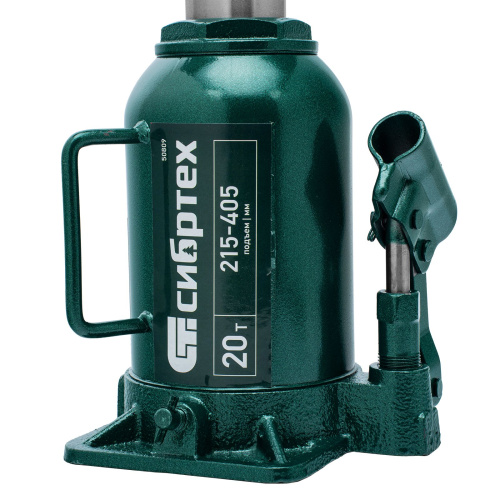 Домкрат гидравлический бутылочный, 20 т, 215-405 мм Сибртех по ценам производителя в Краснодаре с доставкой по всей России