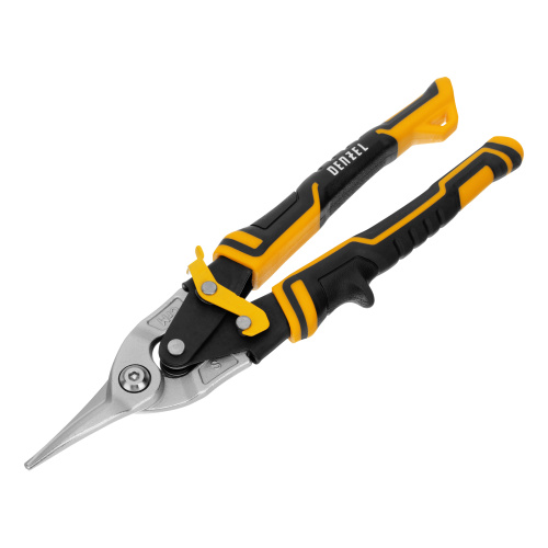 Ножницы по металлу, 270 мм, прямой рез, сталь-CrMo, трехкомпонентные рукоятки Denzel по ценам производителя в Краснодаре с доставкой по всей России