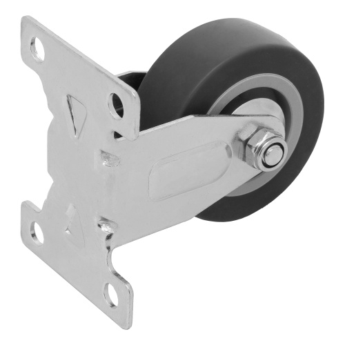 Колесо неповоротное D 50 мм, крепление  платформенное Сибртех по ценам производителя в Краснодаре с доставкой по всей России