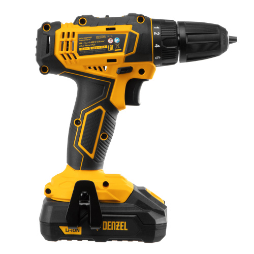 Дрель-шуруповерт аккумуляторная CDL-18-02BM, Li-Ion, 18 В, 2 аккумулятор Denzel по ценам производителя в Краснодаре с доставкой по всей России